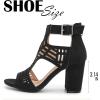 imageAOSPHIRAYLIAN Chunky Heeled Sandals for Womens Bohemian Cutout Open Toe Summer Block Heeled Party SandalsBlacker