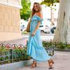 imageAOSPHIRAYLIAN Chunky Heeled Sandals for Womens Bohemian Cutout Open Toe Summer Block Heeled Party SandalsBrowner