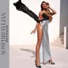 imageAOSPHIRAYLIAN Heeled Sandals for Women Destiny Pointed Closed Toe Strappy Heels Rhinestone Ankle Strap Pumps Crystal Bow Heels Bridal Wedding Party Dress ShoesBlack