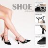 imageAOSPHIRAYLIAN Heeled Sandals for Women Destiny Pointed Closed Toe Strappy Heels Rhinestone Ankle Strap Pumps Crystal Bow Heels Bridal Wedding Party Dress ShoesBlack