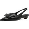 imageAOSPHIRAYLIAN Kitten Heels for Women Sandals Black Heels Womens Pumps Low Heel Dress Shoes for Women Wedding Slingback Heels Pointed Toe HeelsBlack