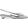 imageAOSPHIRAYLIAN Kitten Heels for Women Sandals Black Heels Womens Pumps Low Heel Dress Shoes for Women Wedding Slingback Heels Pointed Toe HeelsSilve