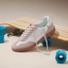 imageAOSPHIRAYLIAN Womens Cream Platform Sneakers Casual Fashion Chunky Sneakers Lace Up Round Toe Comfortable Wedge Walking Sneakers Running ShoesBeige