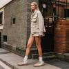 imageAOSPHIRAYLIAN Womens Cream Platform Sneakers Casual Fashion Chunky Sneakers Lace Up Round Toe Comfortable Wedge Walking Sneakers Running ShoesBeige