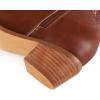 imageAOSPHIRAYLIAN Womens Embroidered Cowboy Boots Mid Calf Pull On Pointed Toe Chunky Heels Red BootsBrown