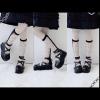 imageAOSPHIRAYLIAN Womens Mary Jane Shoes Round Toe Buckle Ankle TStrap Goth Platform Pumps Oxford Shoes for WomenBblack Pufba