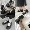 imageAOSPHIRAYLIAN Womens Mary Janes Shoes Round Toe Platform Ankle Strap Chunky Heel Pink Uniform Dress ShoesBlack Patent