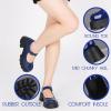 imageAOSPHIRAYLIAN Womens Mary Janes Shoes Round Toe Platform Ankle Strap Chunky Heel Pink Uniform Dress ShoesNavy