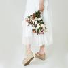 imageWomens Espadrilles Wedge Sandals Round Open Toe Non Slip Summer Dressy Beach Platform Sandals Comfy Flip Flops