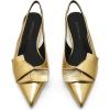 imageAOSPHIRAYLIAN Kitten Heels for Women Sandals Black Heels Womens Pumps Low Heel Dress Shoes for Women Wedding Slingback Heels Pointed Toe HeelsGold