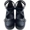imageAOSPHIRAYLIAN Womens Mary Jane Shoes Round Toe Buckle Ankle TStrap Goth Platform Pumps Oxford Shoes for WomenBblack Pufba