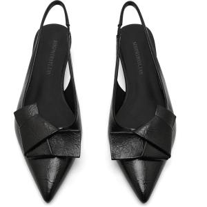 imageAOSPHIRAYLIAN Kitten Heels for Women Sandals Black Heels Womens Pumps Low Heel Dress Shoes for Women Wedding Slingback Heels Pointed Toe HeelsBlack