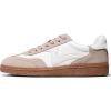 imageAOSPHIRAYLIAN Sneakers for Women Platform Womens Fashion Slip on Sneakers Lace up Comfortable Trendy ShoesBeige