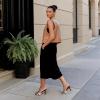 image:imageAOSPHIRAYLIAN High Heels Mules for Women Open Toe Slip on Stiletto Heels for Women Round Toe Heeled Mule Sandals Comfortable Peep Toe Sandals Women Wedding Party Summer Dress ShoesBrown