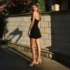 image:imageAOSPHIRAYLIAN High Heels Mules for Women Open Toe Slip on Stiletto Heels for Women Round Toe Heeled Mule Sandals Comfortable Peep Toe Sandals Women Wedding Party Summer Dress ShoesNude