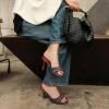 image:imageAOSPHIRAYLIAN High Heels Mules for Women Open Toe Slip on Stiletto Heels for Women Round Toe Heeled Mule Sandals Comfortable Peep Toe Sandals Women Wedding Party Summer Dress ShoesMulticolor