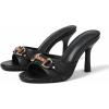 image:imageAOSPHIRAYLIAN High Heels Mules for Women Open Toe Slip on Stiletto Heels for Women Round Toe Heeled Mule Sandals Comfortable Peep Toe Sandals Women Wedding Party Summer Dress ShoesBlack